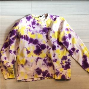 Nike tie dye crewneck sweatshirt